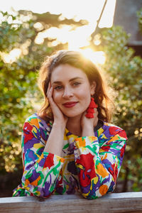 Portrait of a smiling young woman