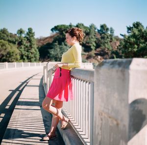 Woman standing in park