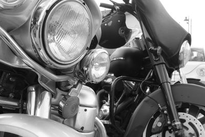 Close-up of vintage car