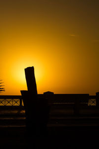 Silhouette of building