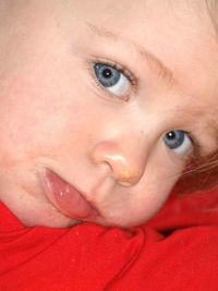 Close-up portrait of child