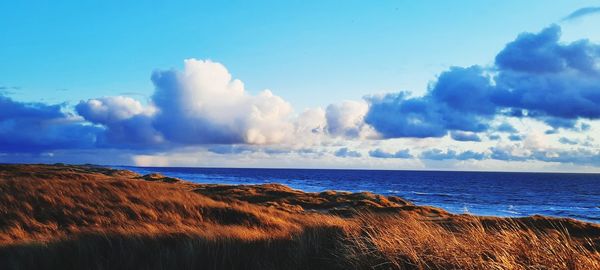 Panoramic view of sea against sky