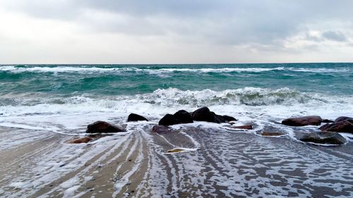 Scenic view of sea against sky