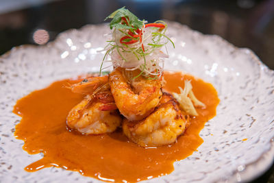 Close-up of a food in a plate