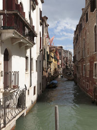 Canal amidst buildings in city