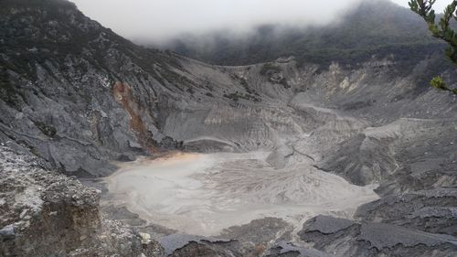 View of volcanic landscape