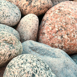 Natural stones. the texture of stones of different sizes and colors. stone background.