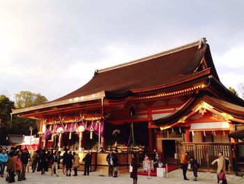 Low angle view of temple