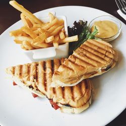 Close-up of served food