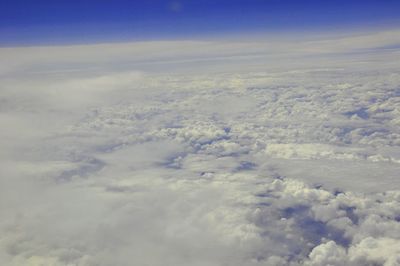 Aerial view of cloudscape