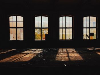 Interior of abandoned building