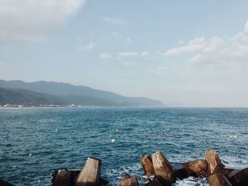 Scenic view of sea against sky