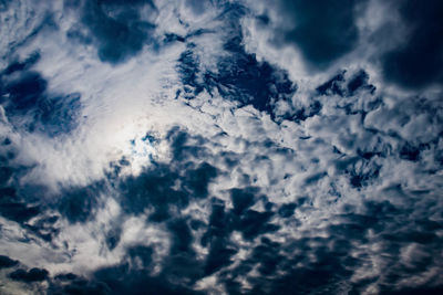 Low angle view of clouds in sky