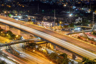 Manila's skyway  at night