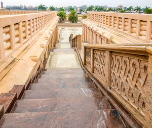 Footpath leading towards historic building