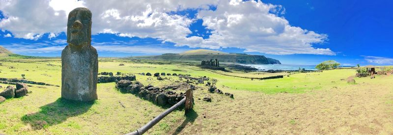 Panoramic view of landscape against sky