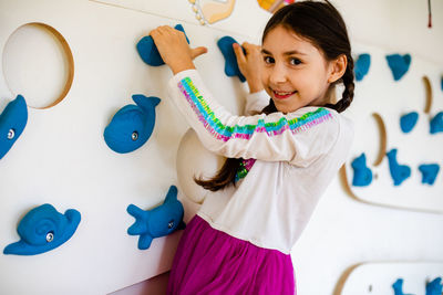 Portrait of smiling girl