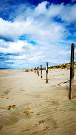 Walking along the sand dune