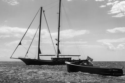 Boats in harbor