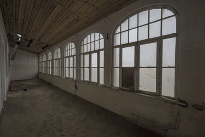 Interior of abandoned building