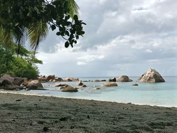 Scenic view of sea against sky