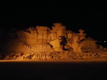 Rock formations in a desert