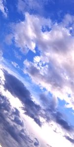 Low angle view of clouds in sky