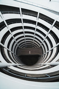 Low angle view of spiral staircase