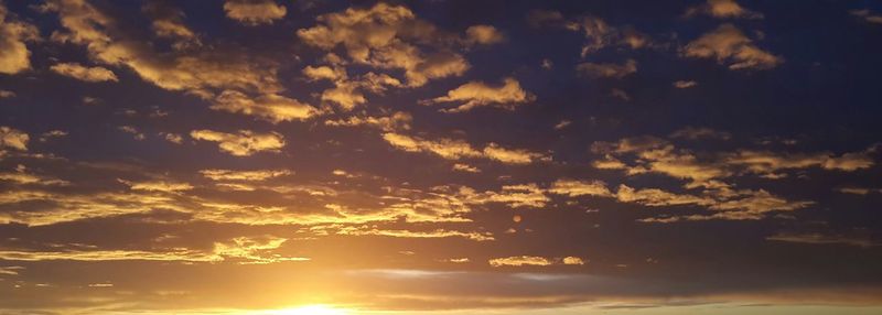 Low angle view of dramatic sky