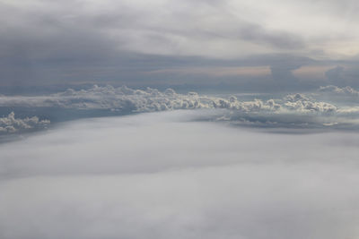 Aerial view of cloudscape