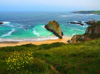 Scenic view of sea against sky