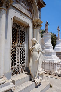 Low angle view of historical building