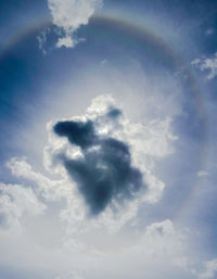 Low angle view of cloudy sky