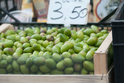 Close-up of fruits for sale at market stall