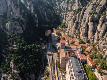 High angle view of buildings