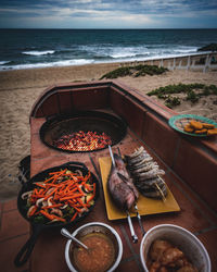 Barbecue bbq at the beach