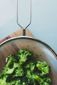 Close-up of chopped vegetables on table