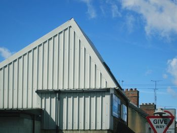 Low angle view of building against sky