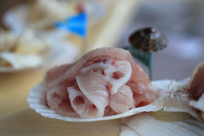 Close-up of fruits on table