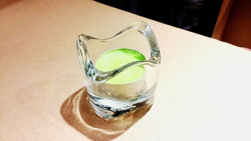 Close-up of drink on table