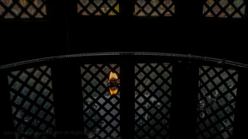 View of illuminated tunnel