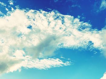 Low angle view of clouds in sky