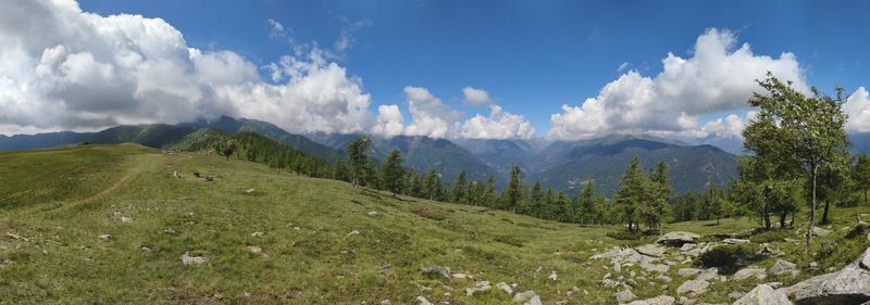 Panoramic view of landscape against sky