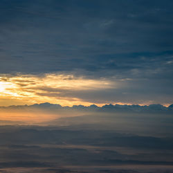 Scenic view of cloudscape during sunset