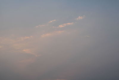 Low angle view of sky during sunset