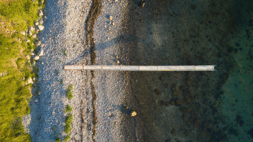 High angle view of construction site