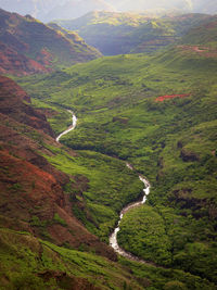 High angle view of landscape