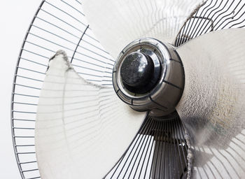 High angle view of camera on table