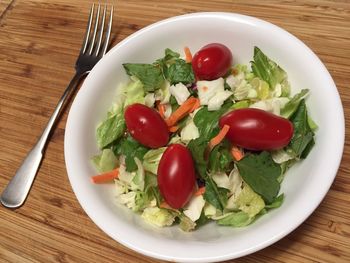 Close-up of salad in plate