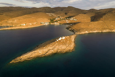 Golden hour in kythnos, greece